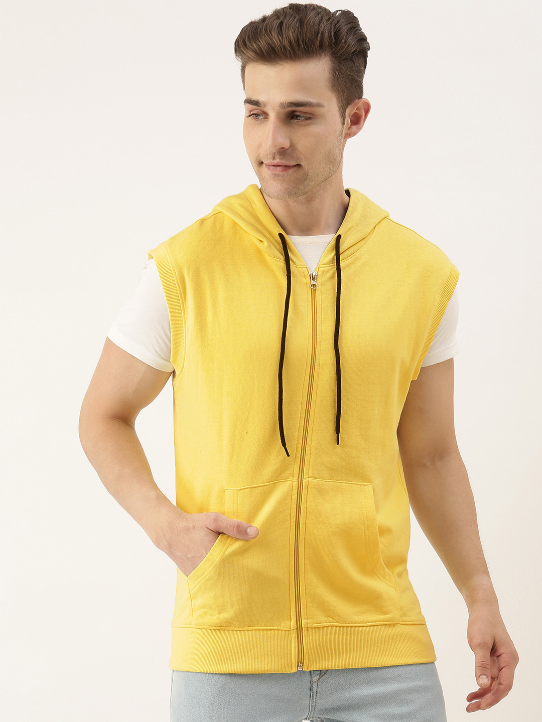 

IVOC Men Yellow Hooded Sweatshirt