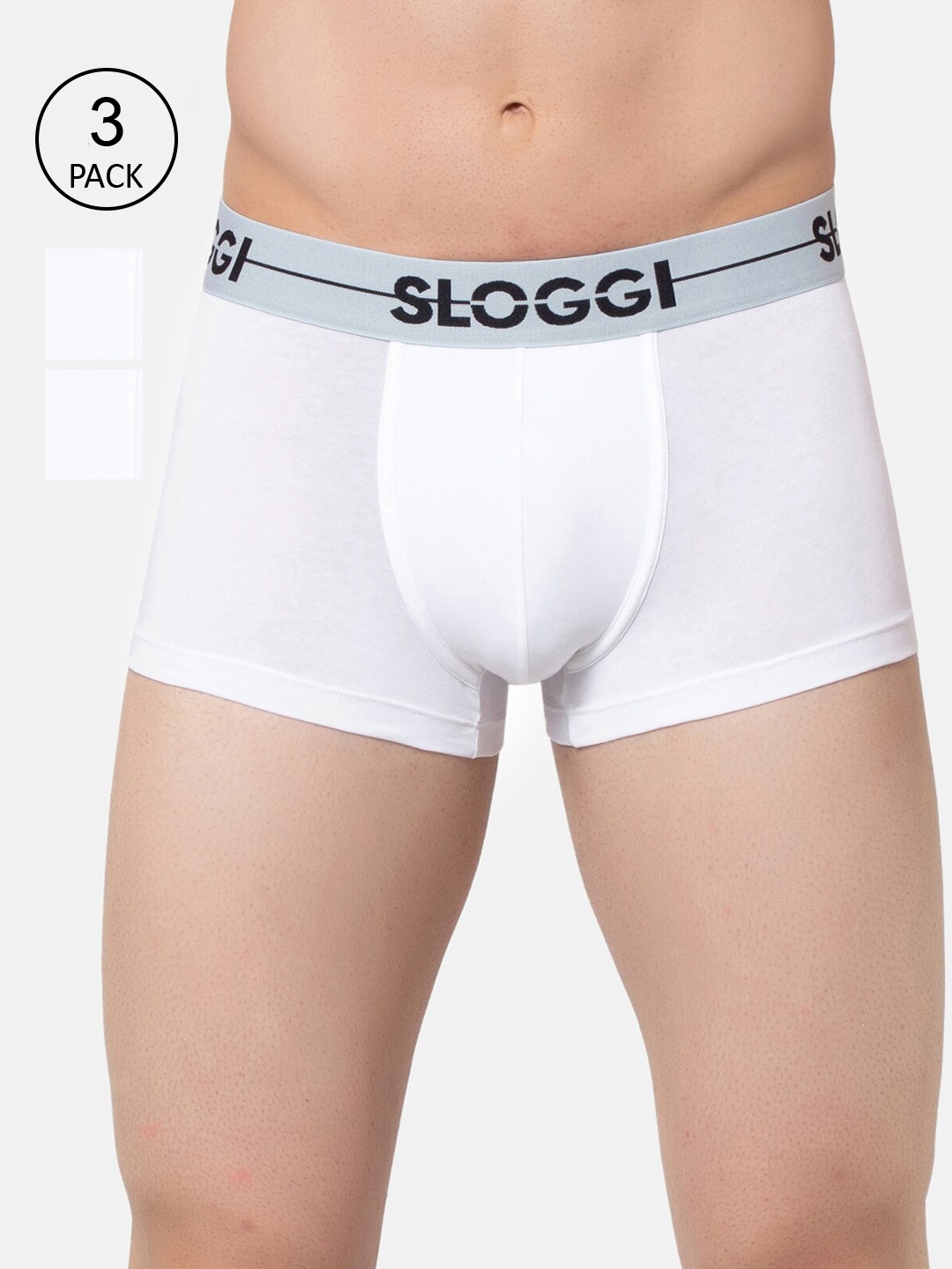 

Sloggi Men Go Cotton Hipster Brief - Pack Of 3, White