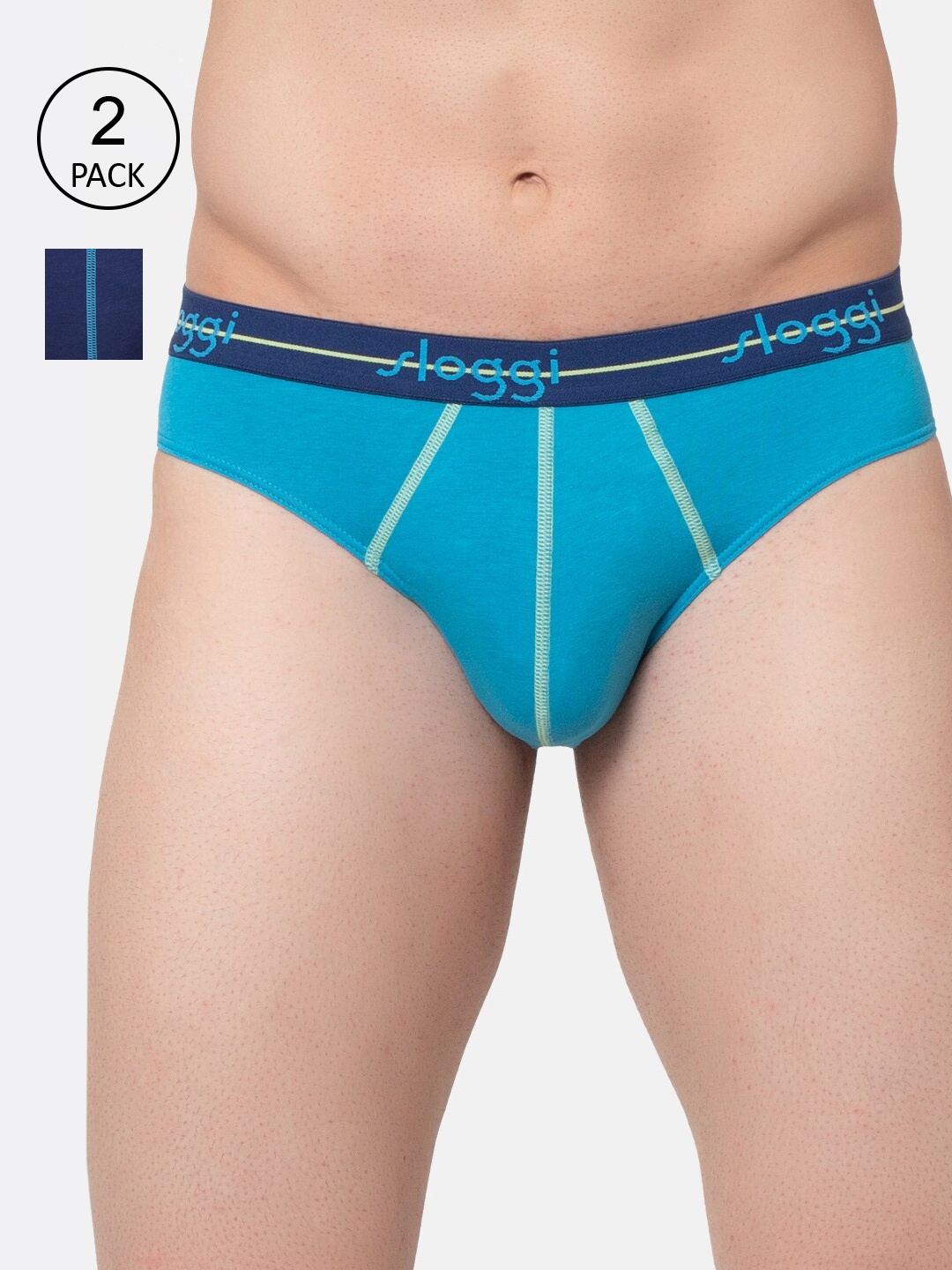 

Sloggi Men Start Cotton Mini - Pack Of 2, Assorted