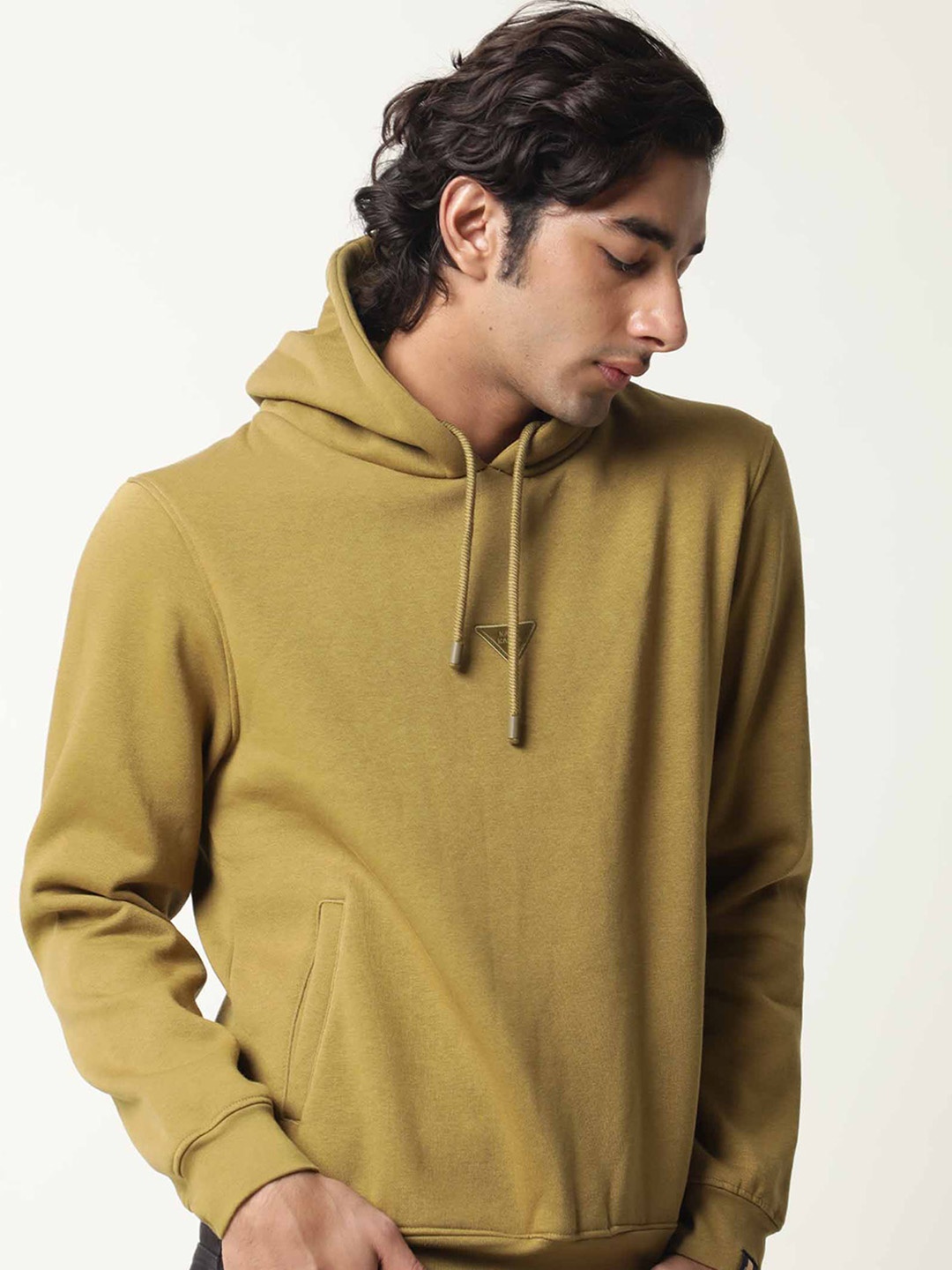 

RARE RABBIT Men Olive Green Sweatshirt