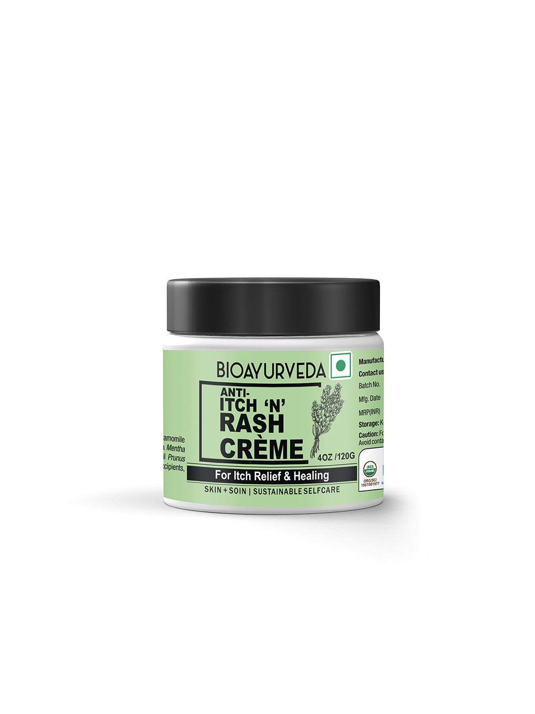 

BIOAYURVEDA Anti-Itch N Rash Cream-120g, Green
