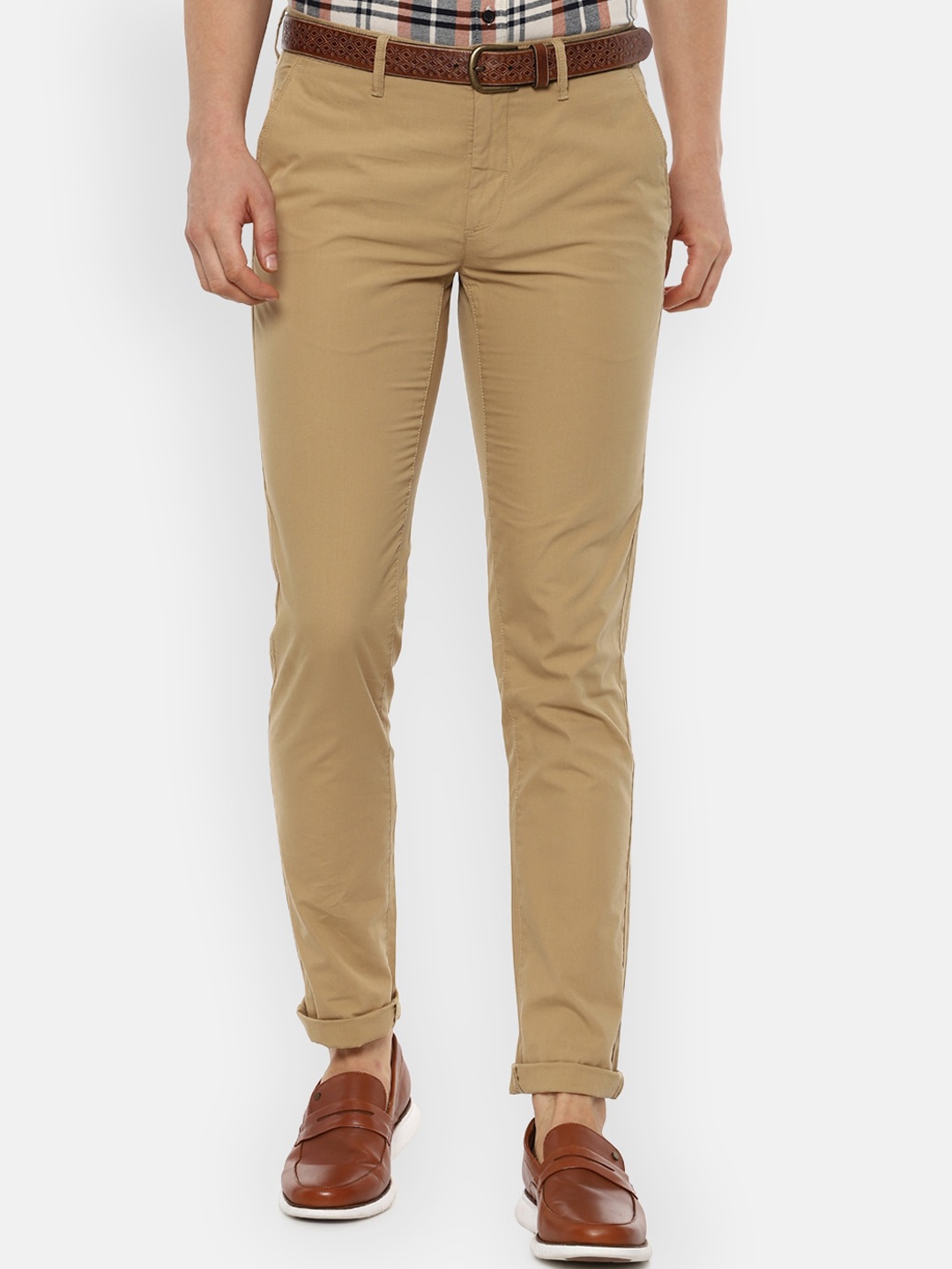 

Van Heusen Sport Men Khaki Pure Cotton Slim Fit Trousers