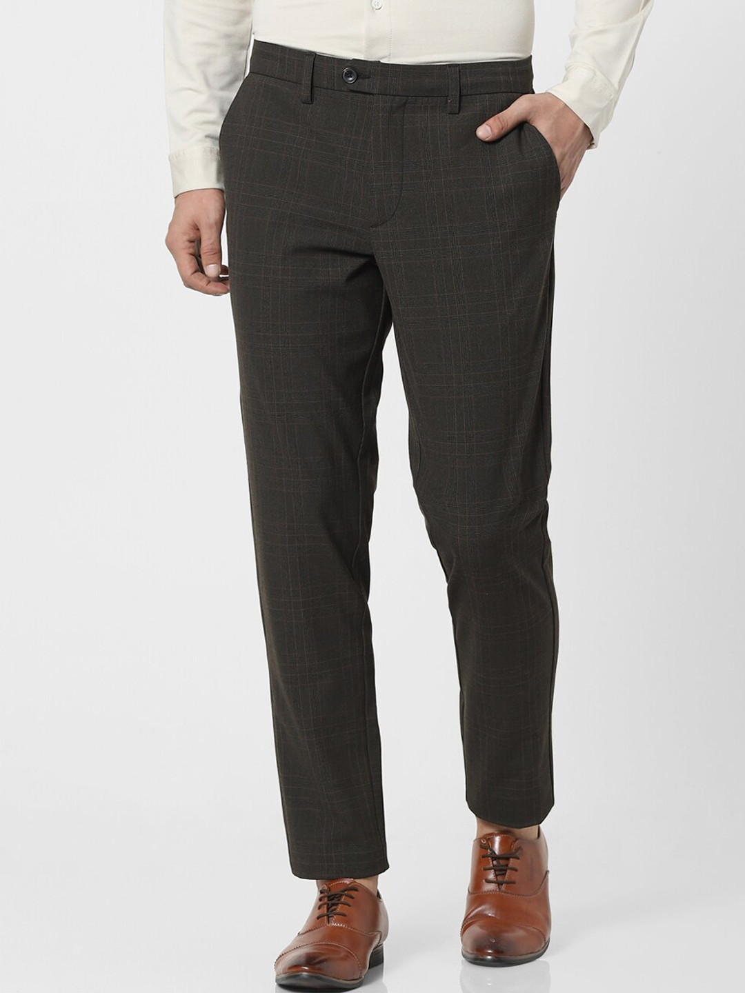 

Jack & Jones Men Brown Trousers