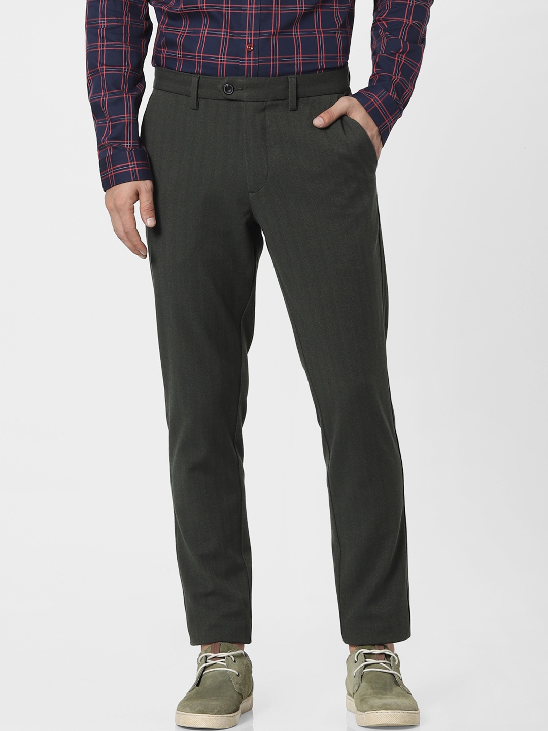 

Jack & Jones Men Green Trousers