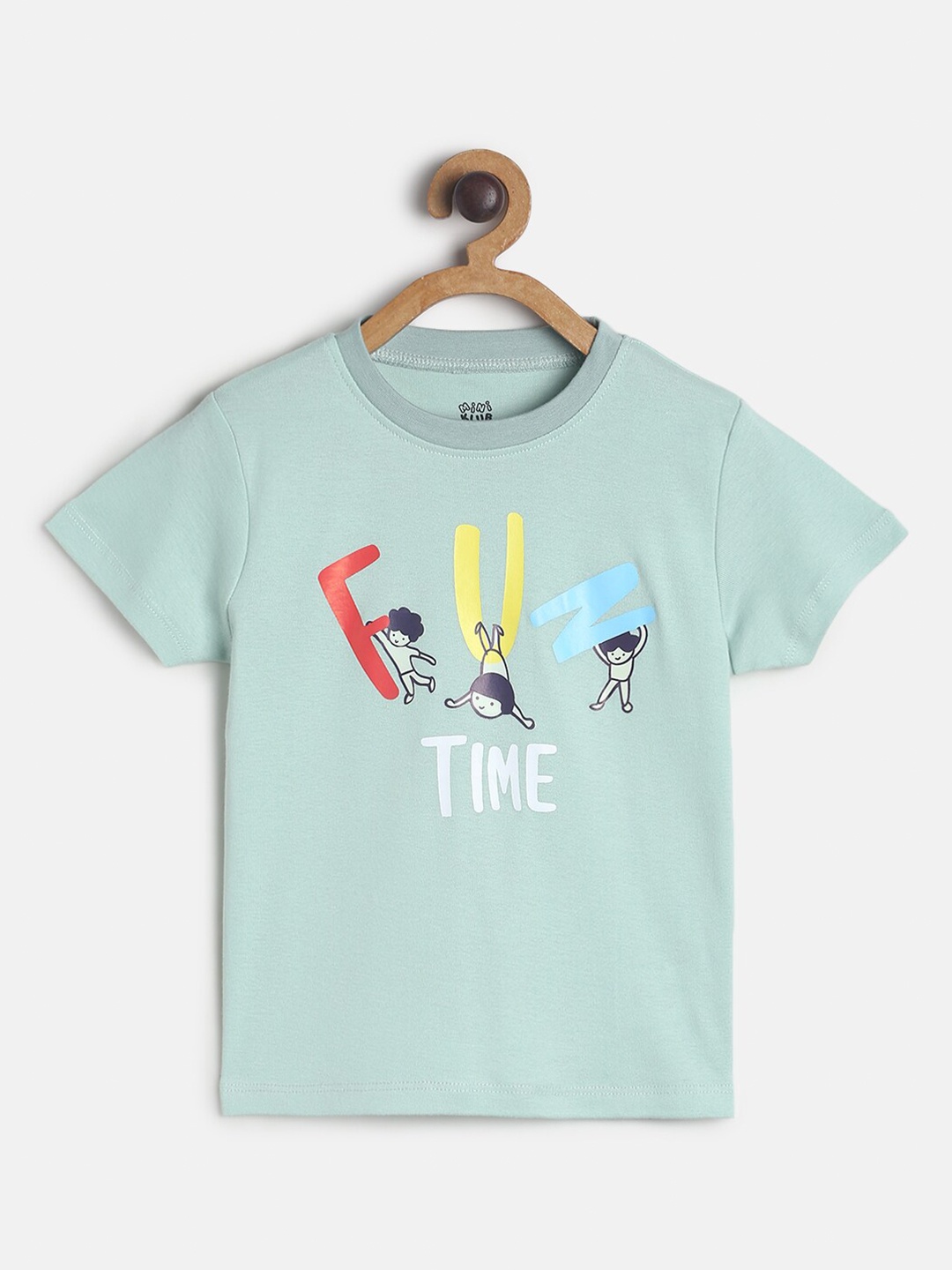 

MINI KLUB Boys Green Sports Printed Applique T-shirt