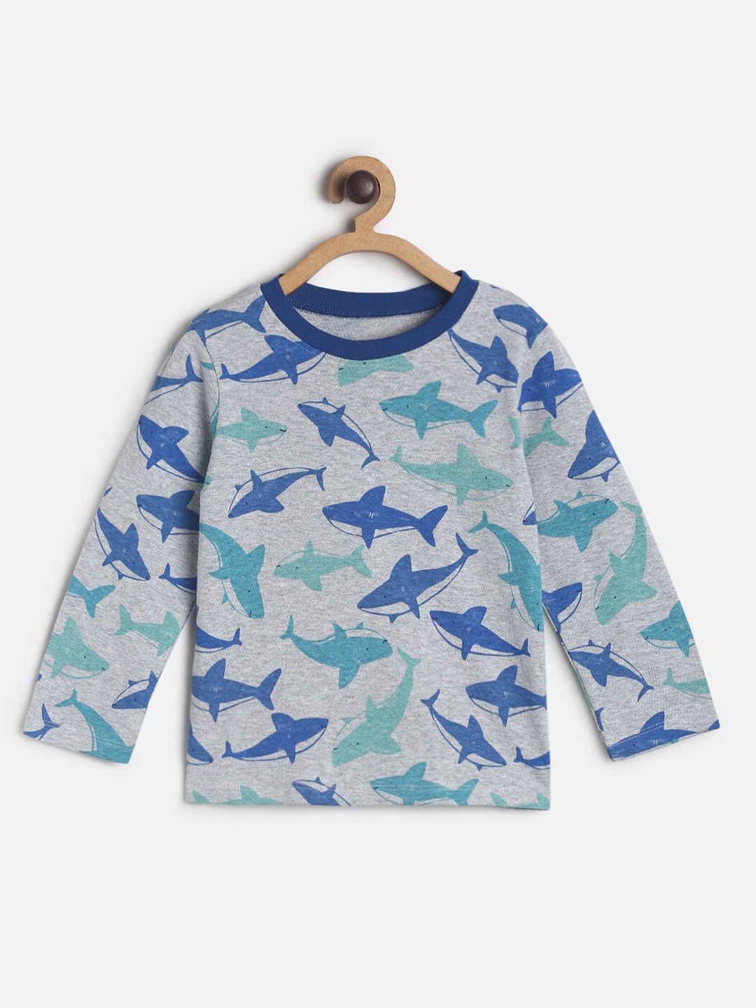 

MINI KLUB Boys Grey Camouflage Printed Pockets T-shirt