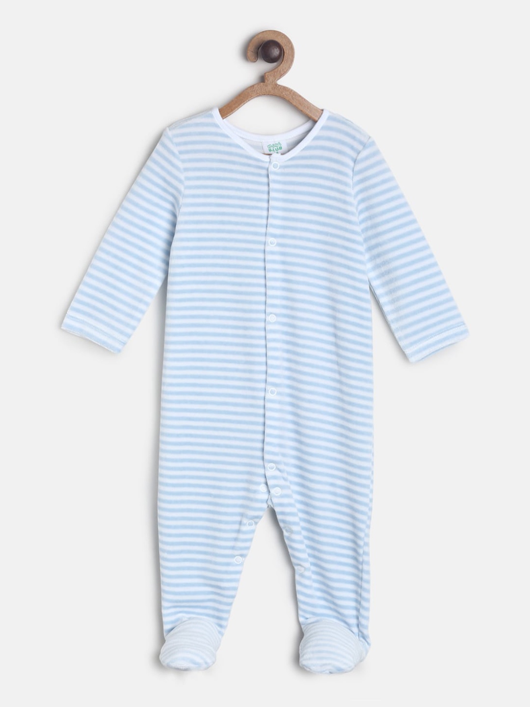 

MINI KLUB Infant Boys Blue & White Striped Sleepsuit