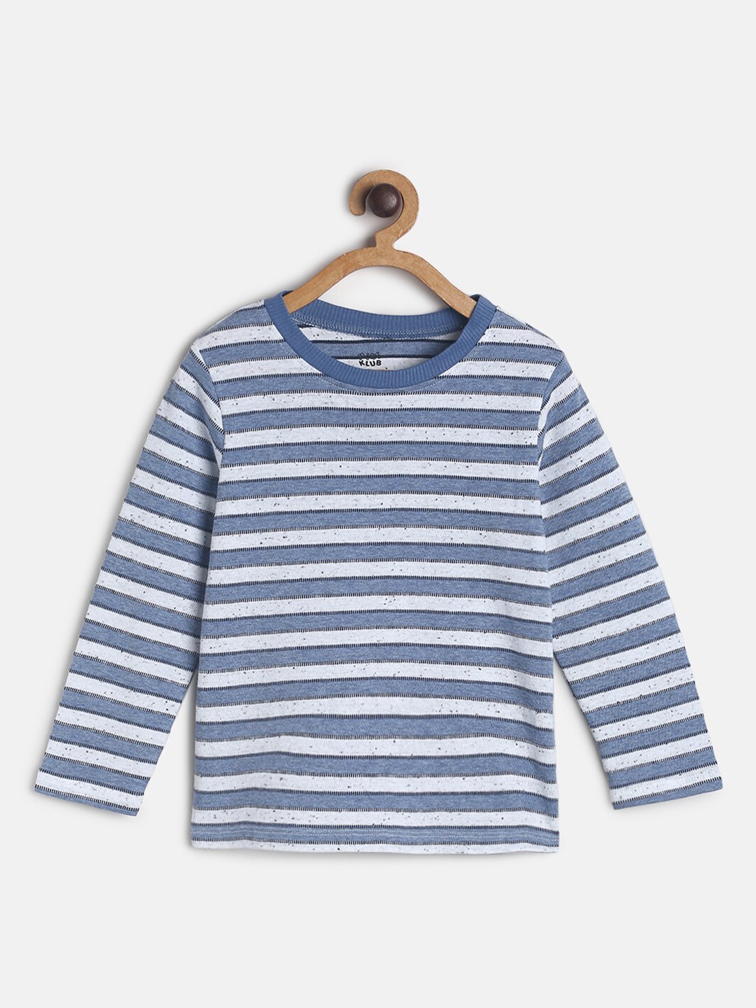 

MINI KLUB Boys Navy Blue Striped T-shirt