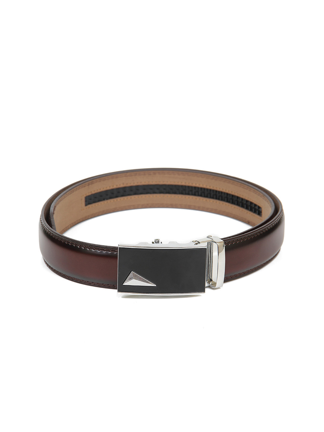 

Calvadoss Men Brown Textured PU Belt