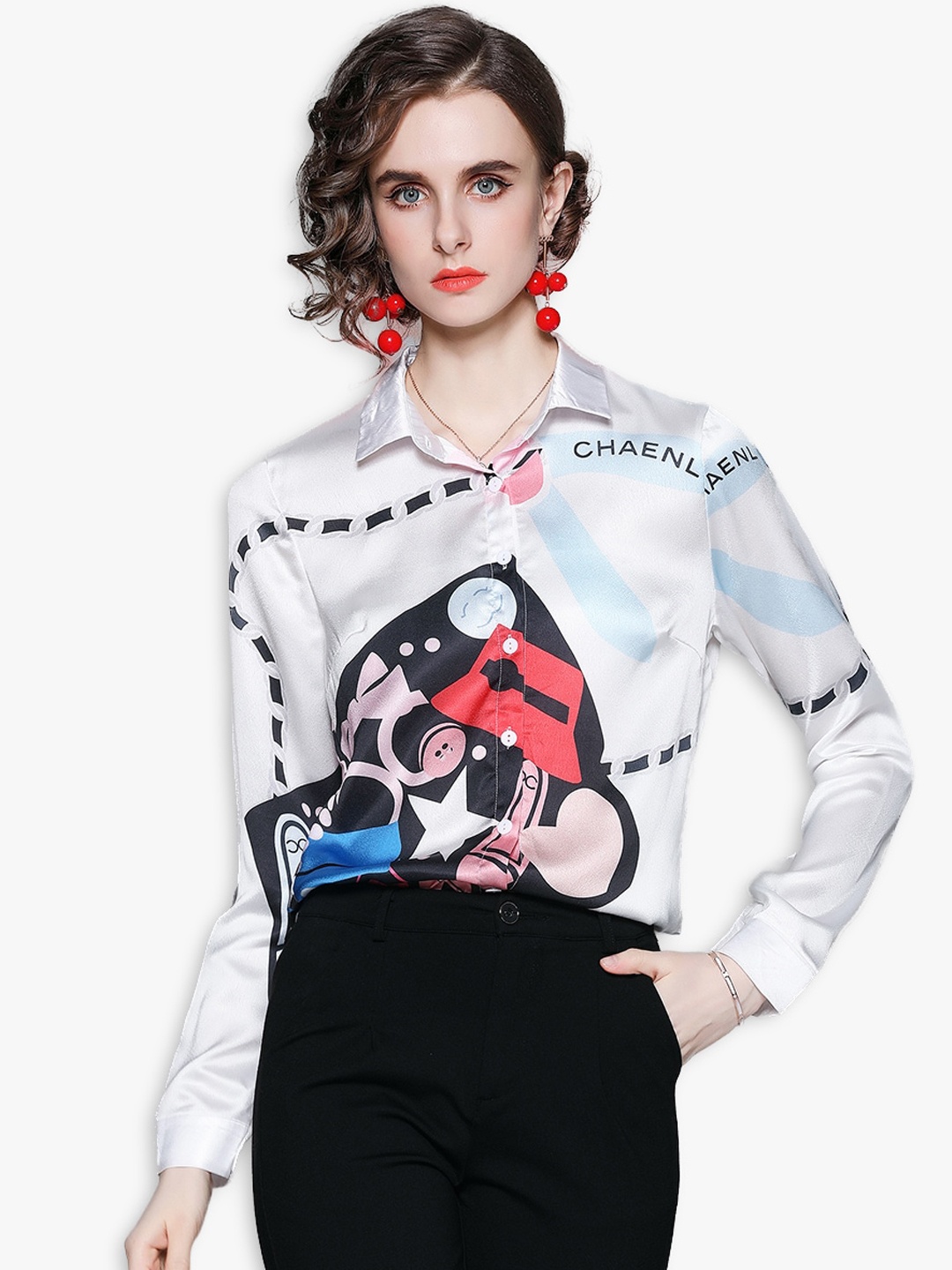 

JC Collection Women Multicoloured Opaque Printed Casual Shirt, Multi