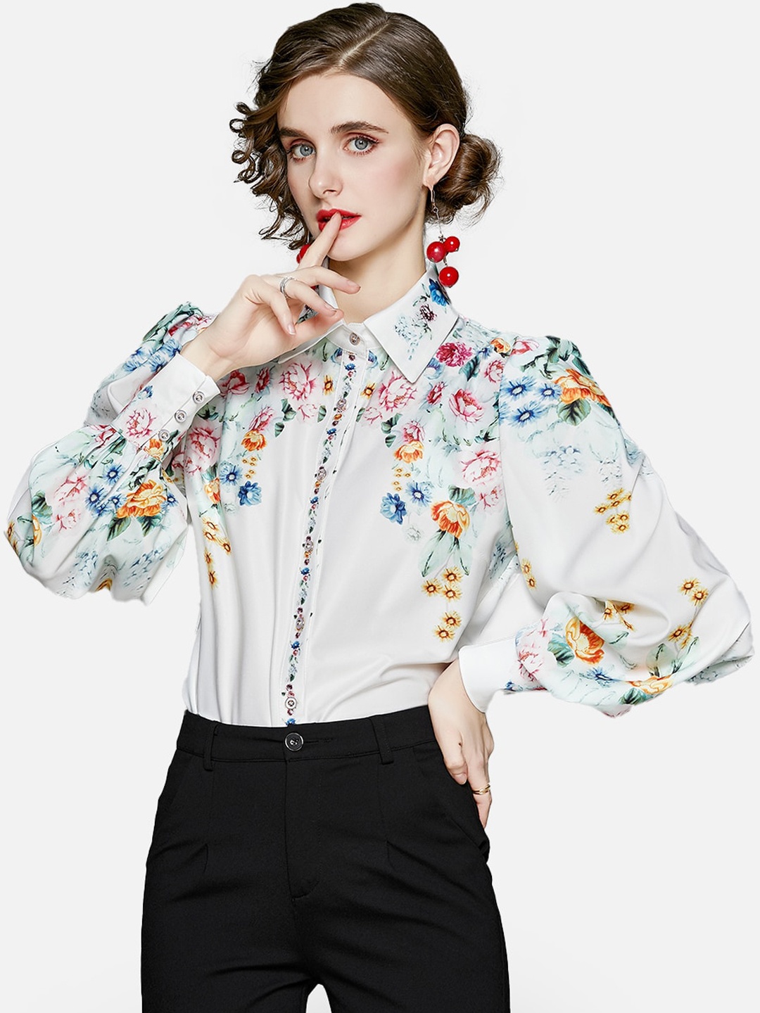 

JC Collection Women Multicoloured Floral Opaque Printed Casual Shirt, Multi