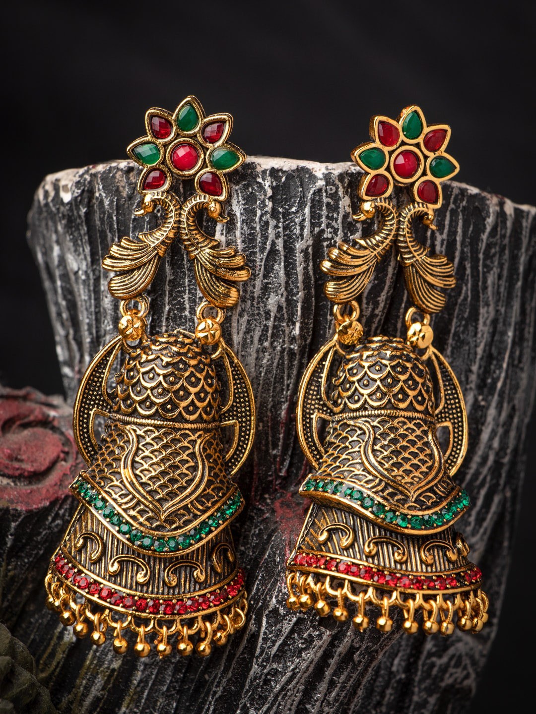 

MORKANTH JEWELLERY Multicoloured Contemporary Jhumkas Earrings, Multi