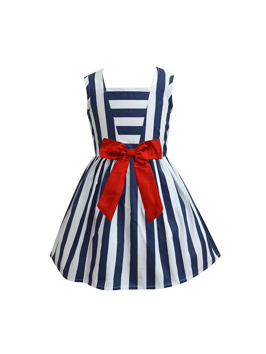 

A T U N Navy Blue & White Striped Pure c