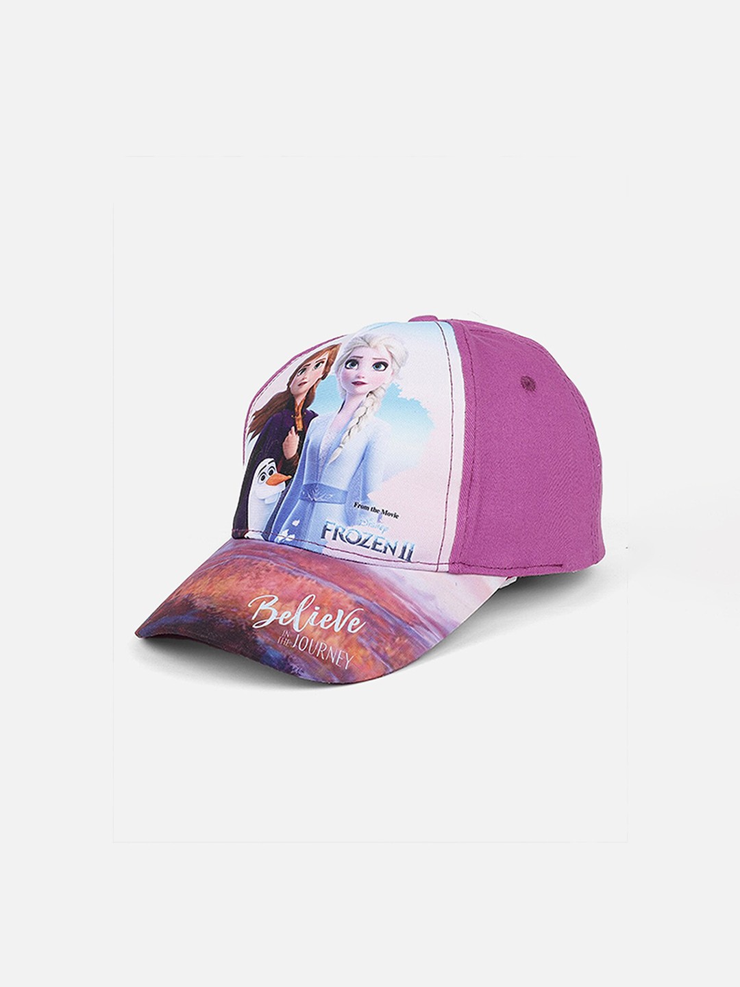 

Kids Ville Girls Purple & White Frozen Printed Baseball Cap