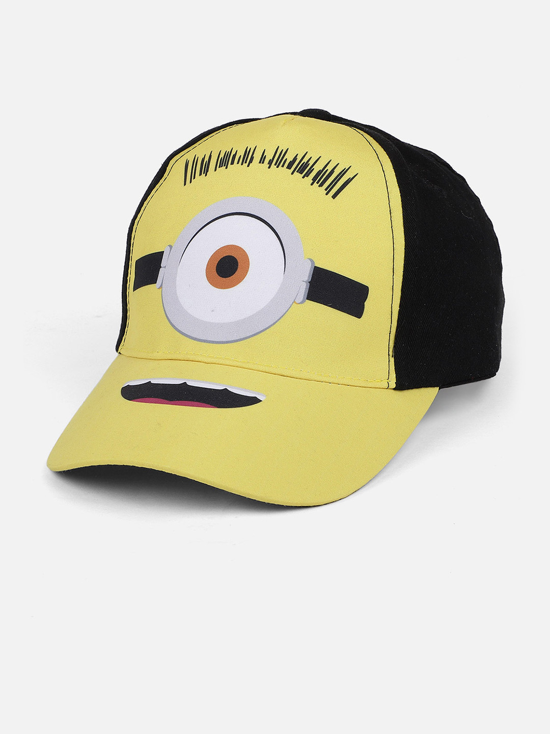 

Kids Ville Boys Yellow & Black Minions Baseball Cap