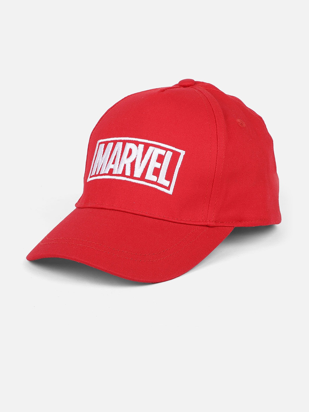 

Kids Ville Boys Red & White Marvel Embroidered Baseball Cap