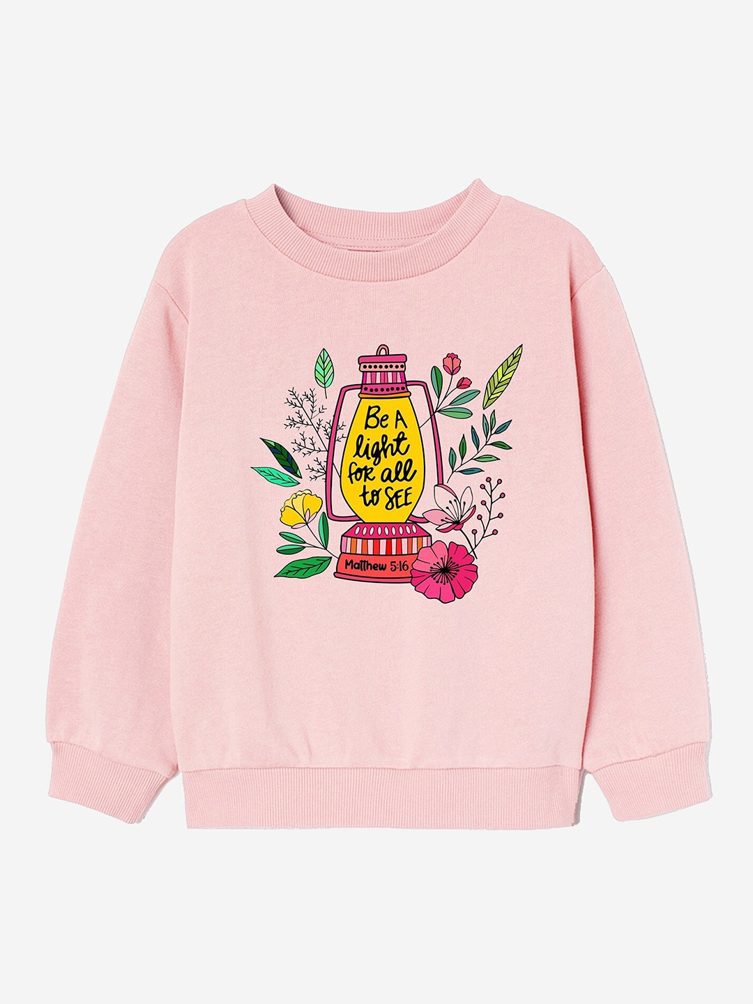 

Naughty Ninos Girls Pink Printed Sweatshirt