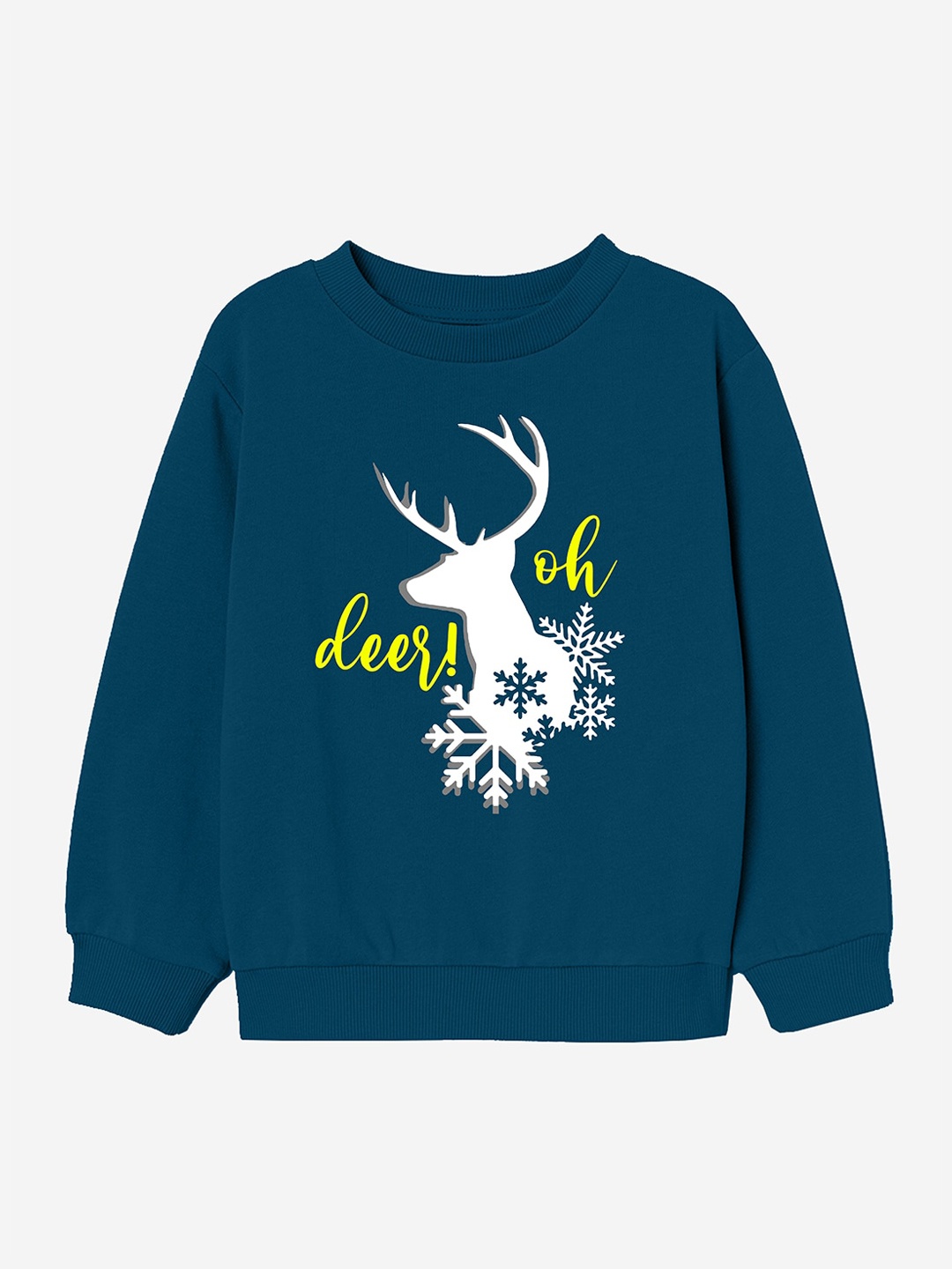 

Naughty Ninos Girls Teal Blue Printed Sweatshirt