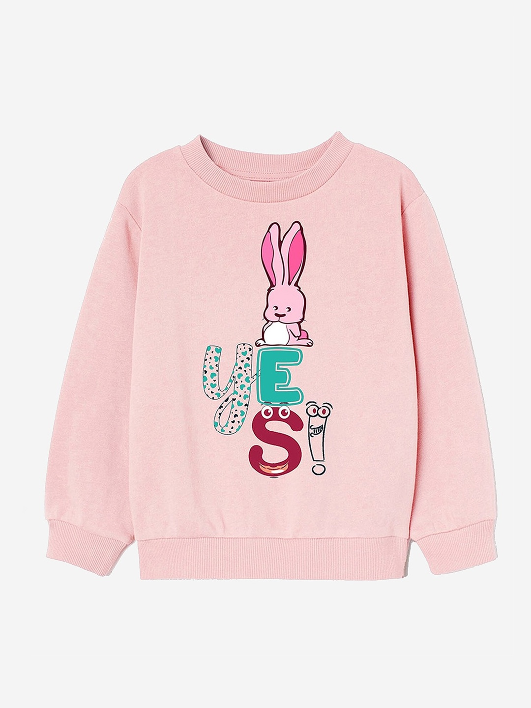 

Naughty Ninos Girls Pink Printed Sweatshirt