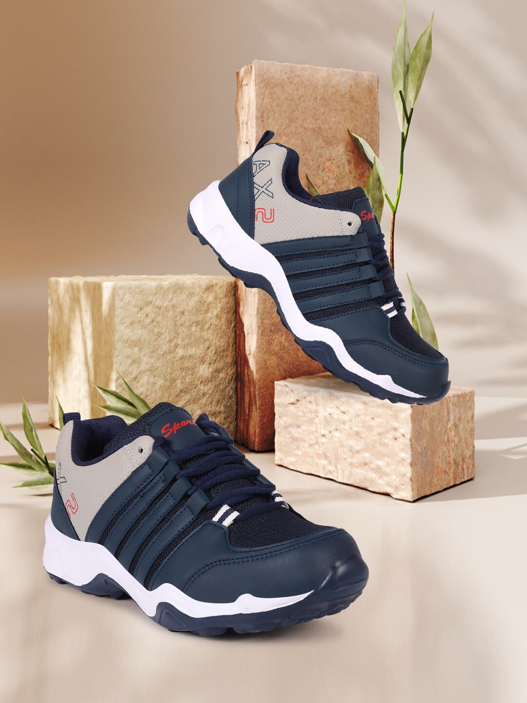 

CLYMB Men Navy Blue Running Shoes