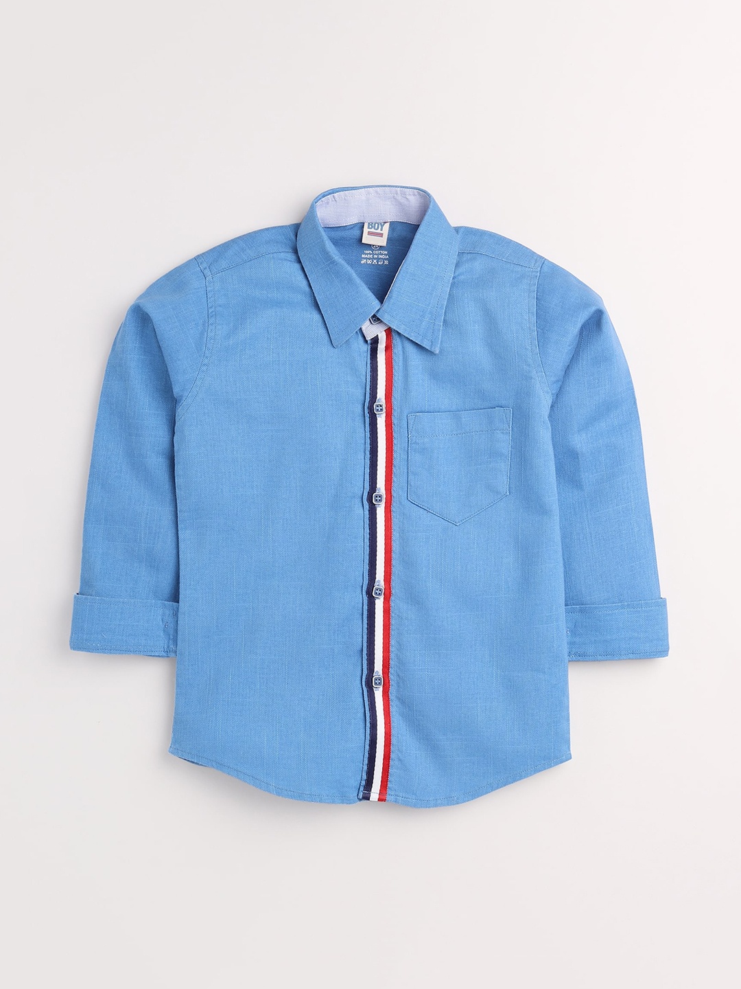 

Toonyport Boys Blue Opaque Casual Shirt
