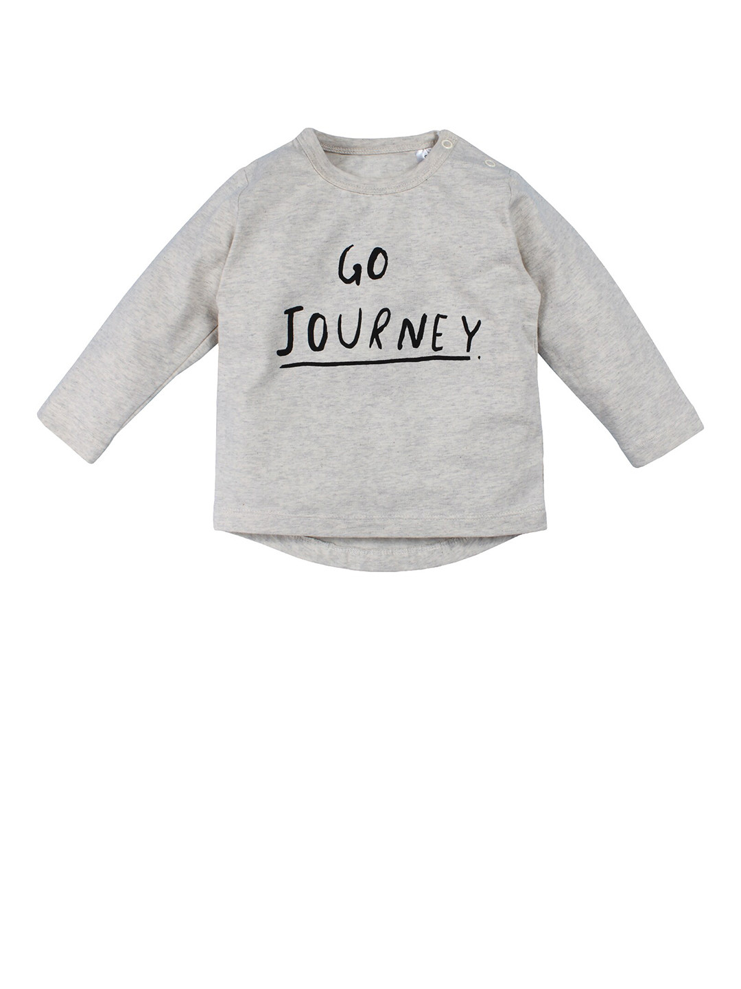 

Nino Bambino Unisex Kids Grey Typography Printed Organic Cotton T-shirt