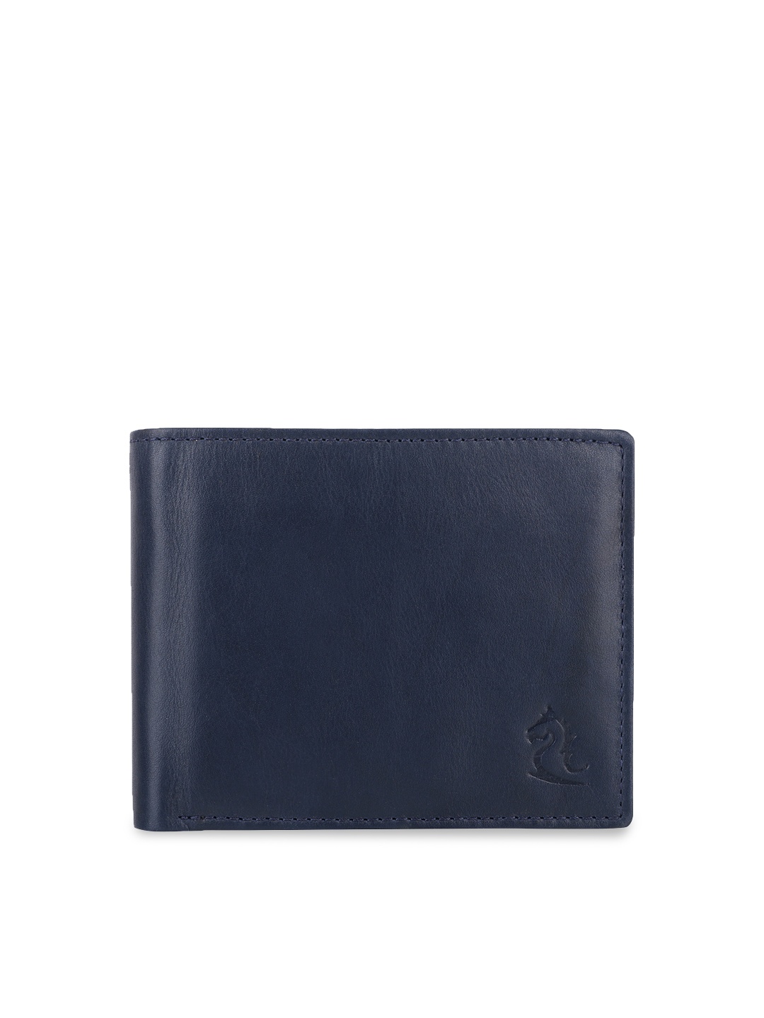 

Kara Men Blue Solid Two Fold Leather Wallet