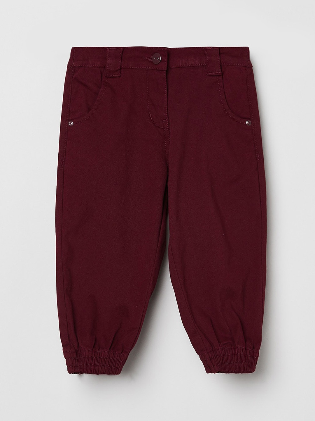 

max Girls Burgundy Joggers Trousers