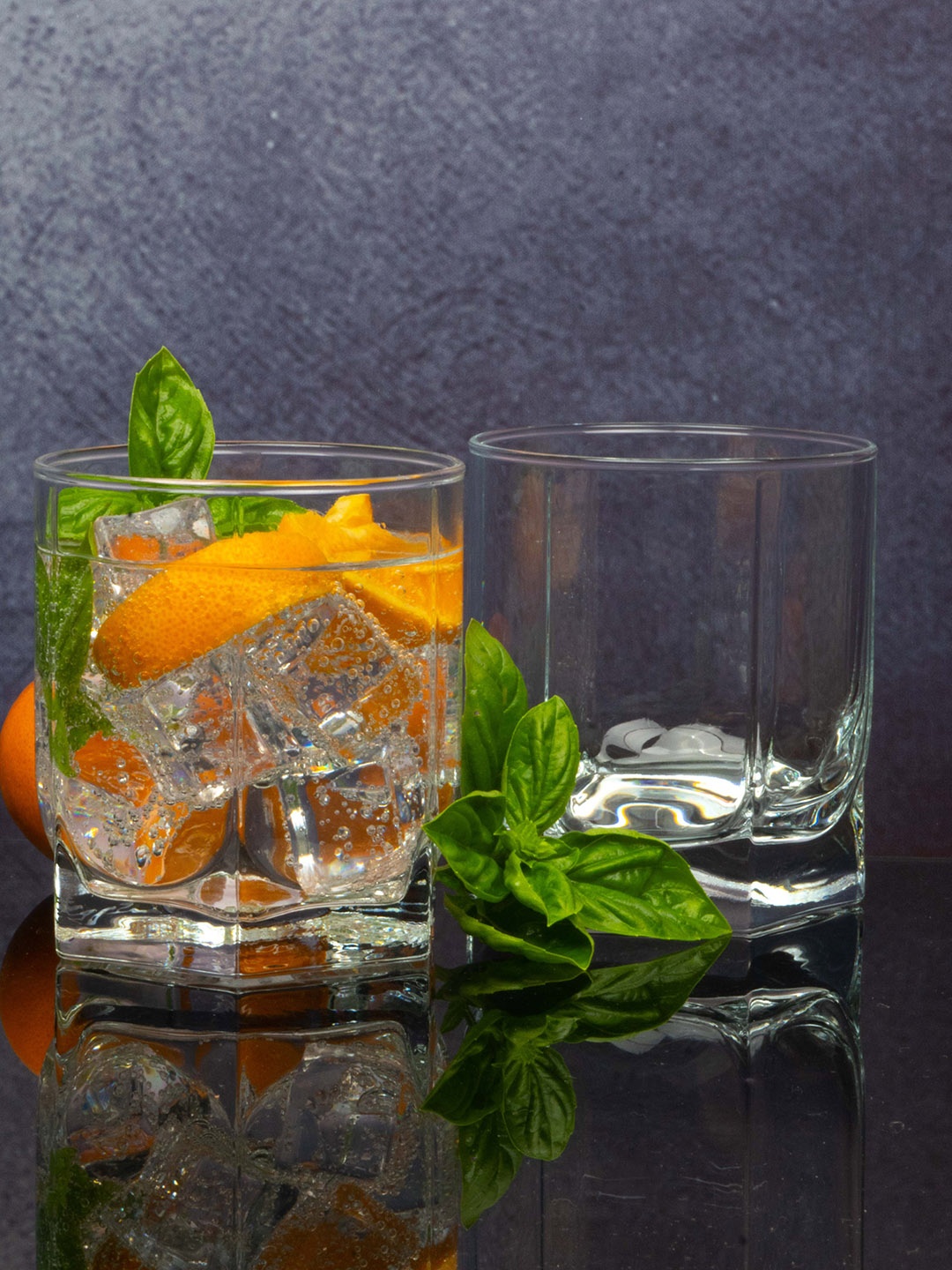 

GOODHOMES Set Of 6 Solid Transparent Glass Tumblers