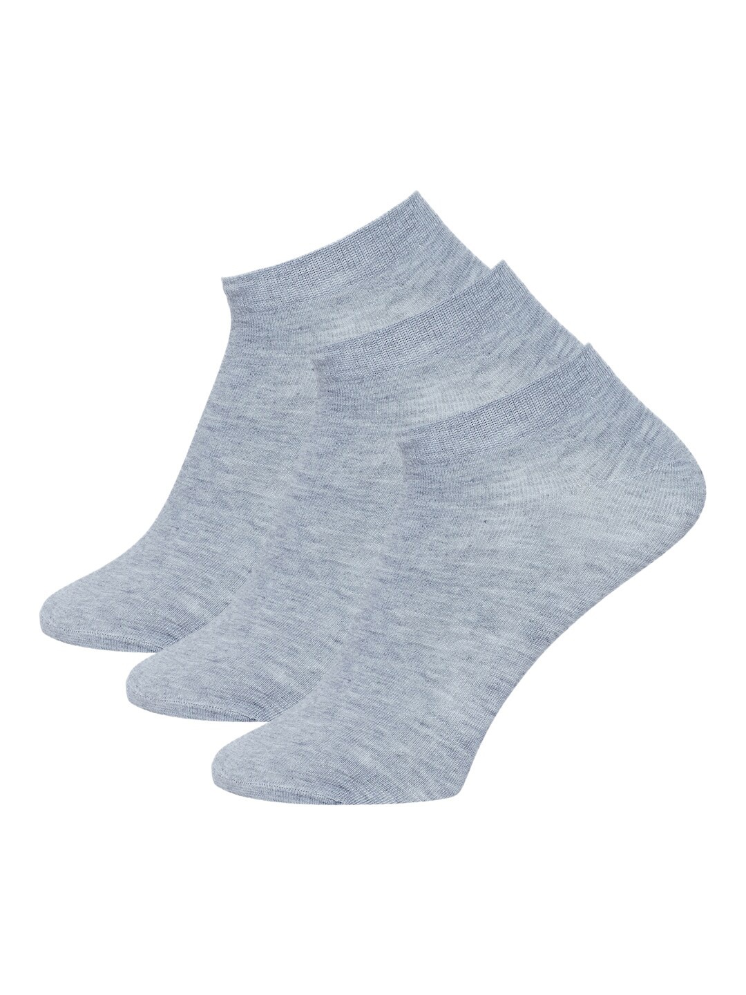 

SECRETS BY ZEROKAATA Women Pack Of 3 Assorted Solid Ankle-Length Socks