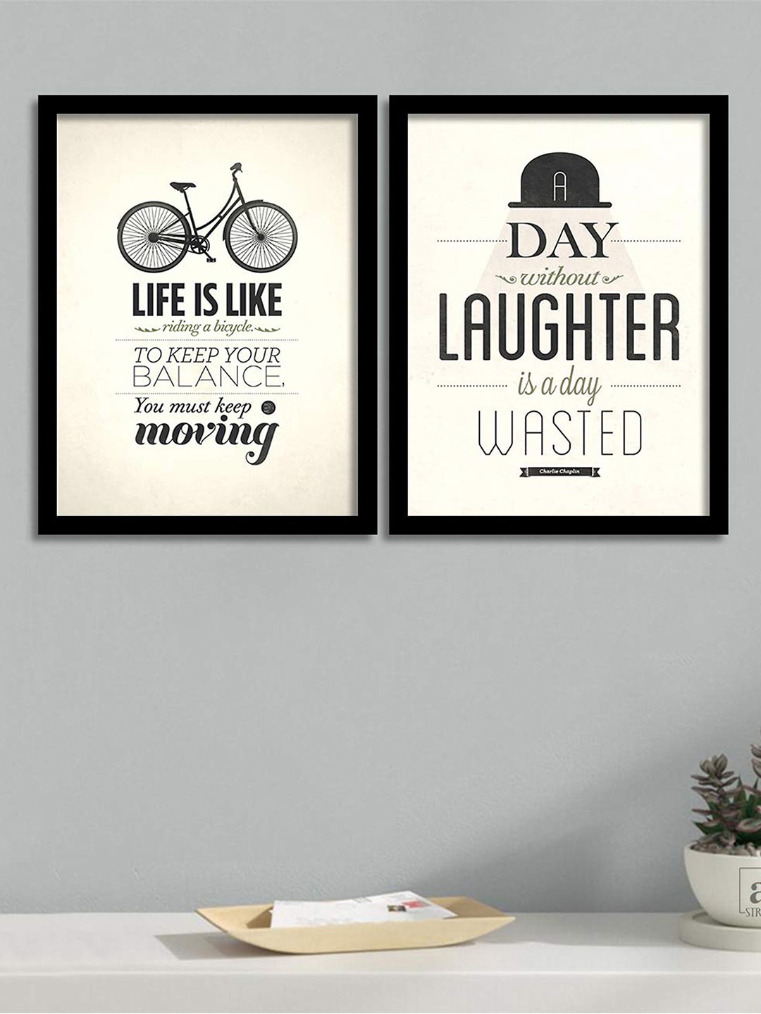 Art Street Black & White Printed Wall Decor