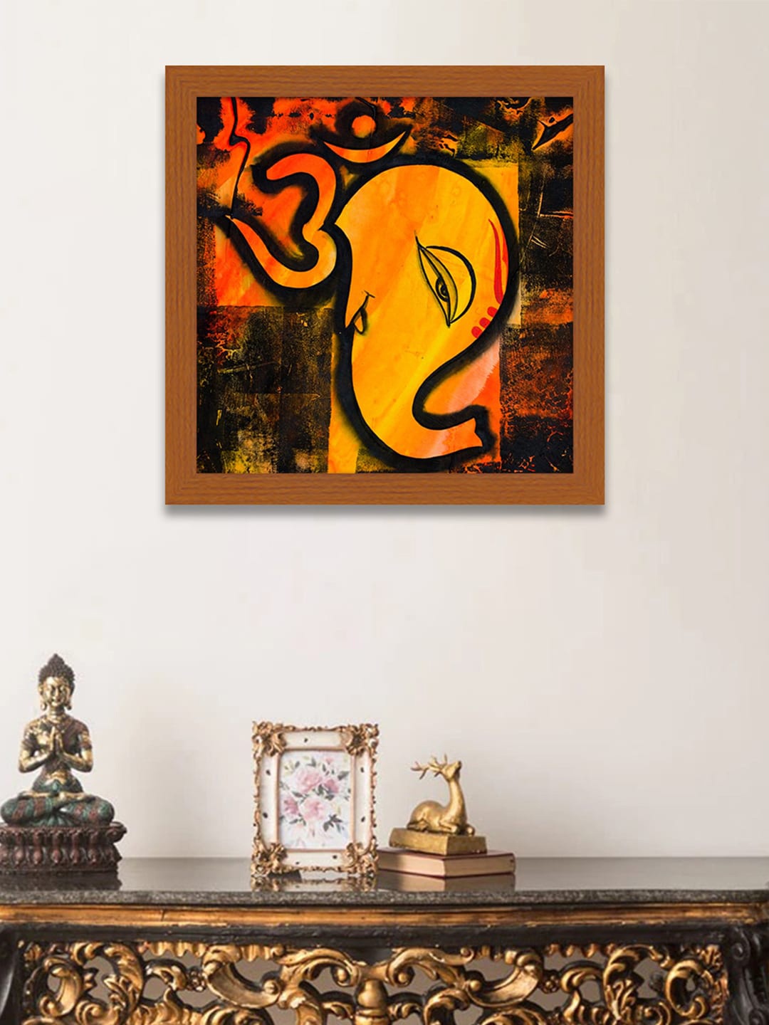 

Art Street Brown & Yellow Printed Framed Wall Art