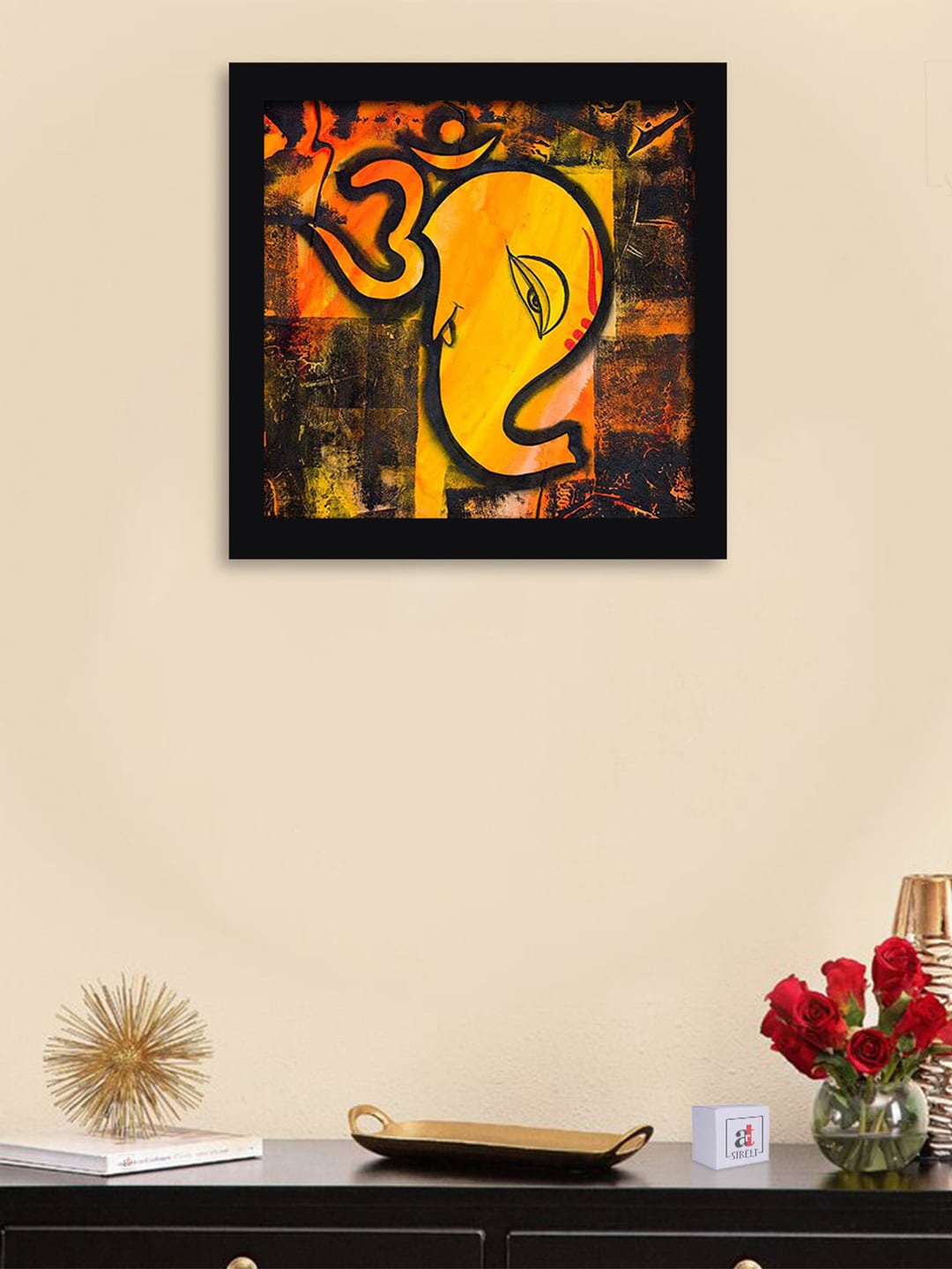 

Art Street Black & Yellow Framed Wall Art