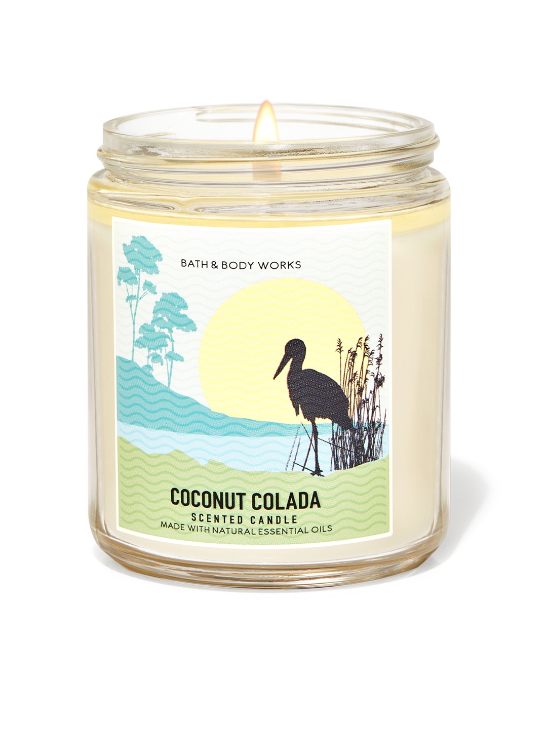 

Bath & Body Works Coconut Colada Single Wick Candle, Yellow