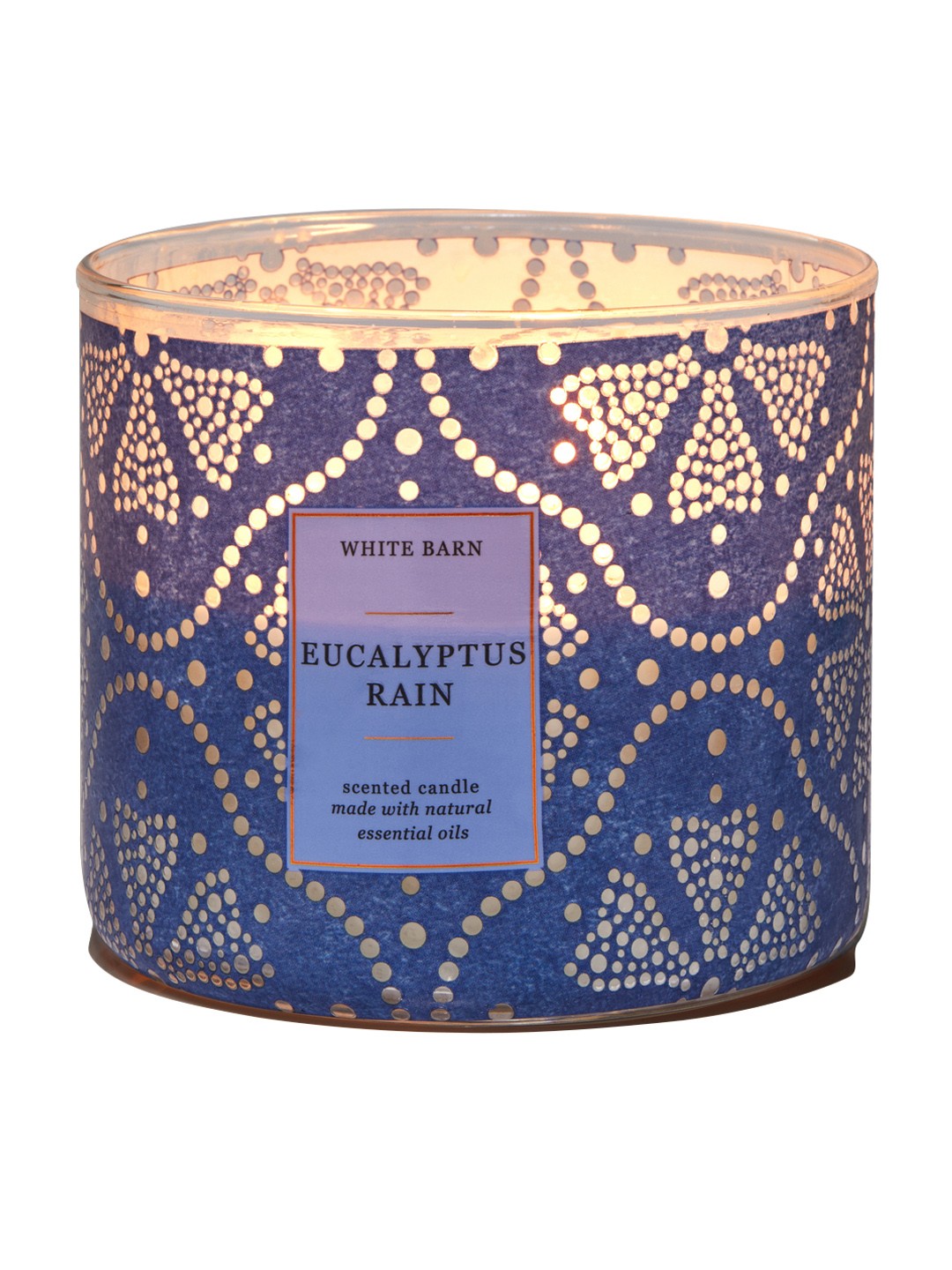 

Bath & Body Works Eucalyptus Rain 3-Wick Candle, Blue