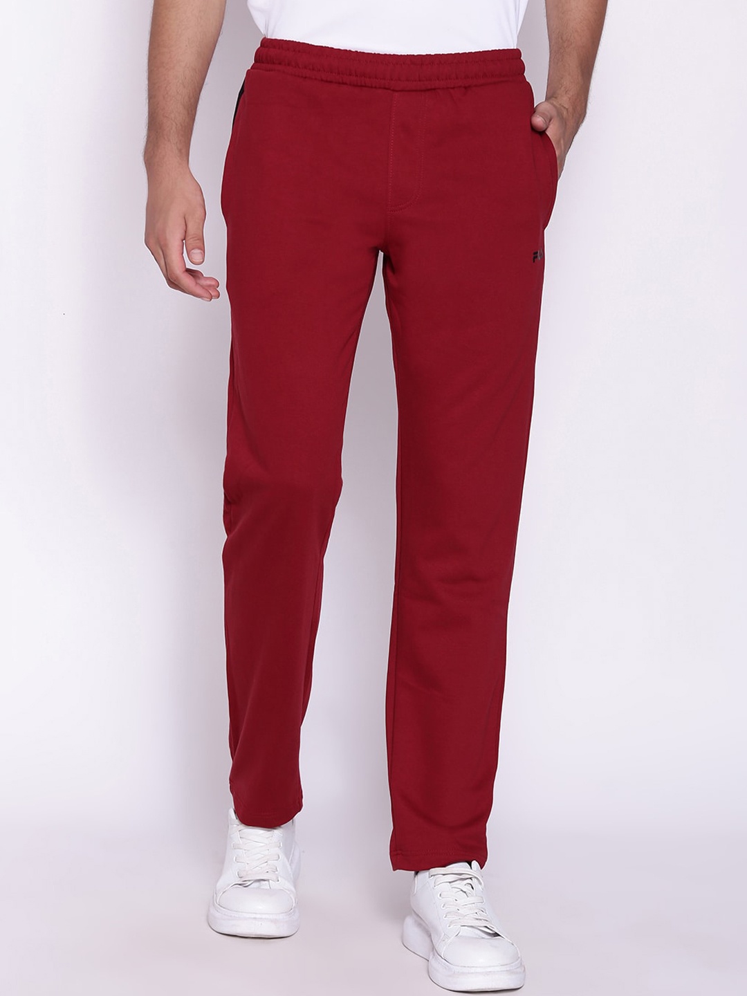 

FILA Men Brown Solid Track Pants