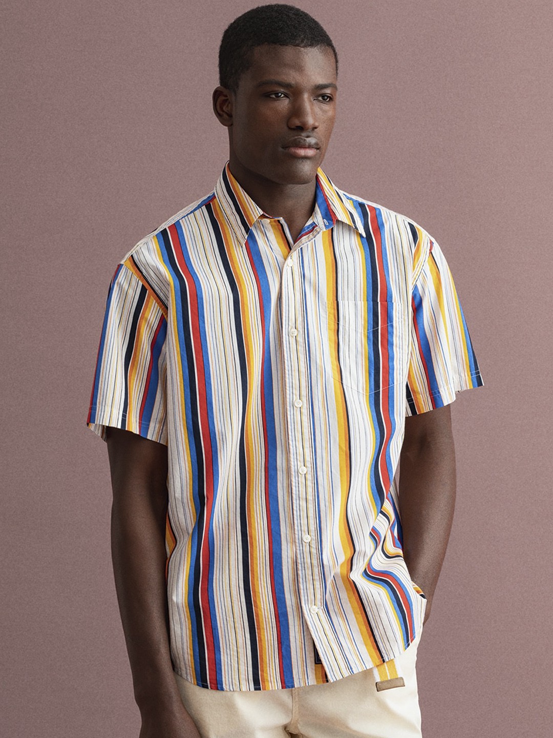 

GANT Men Multicolour Striped Casual Shirt, Multi