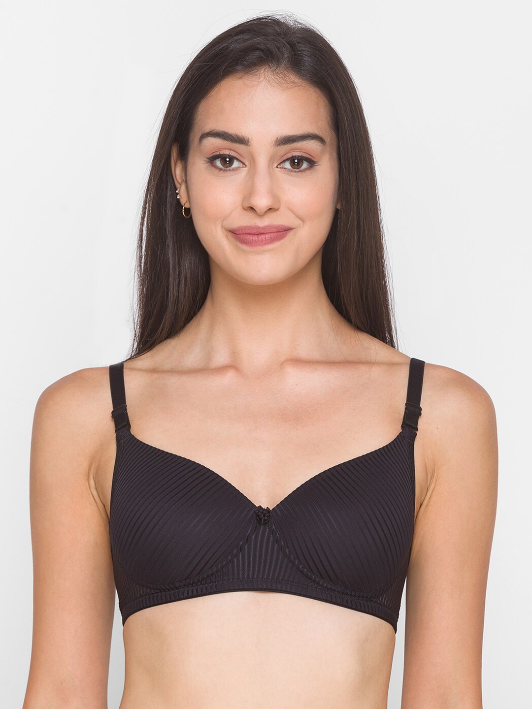 

Candyskin Women Black Solid Full Coverage Lightly Padded Everyday Bra