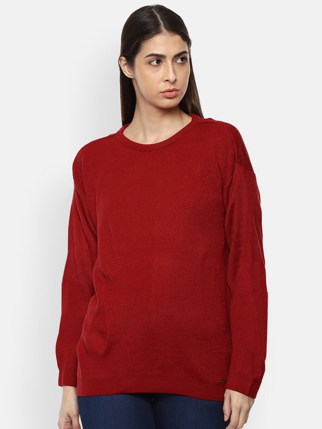 

Van Heusen Woman Maroon Pullover