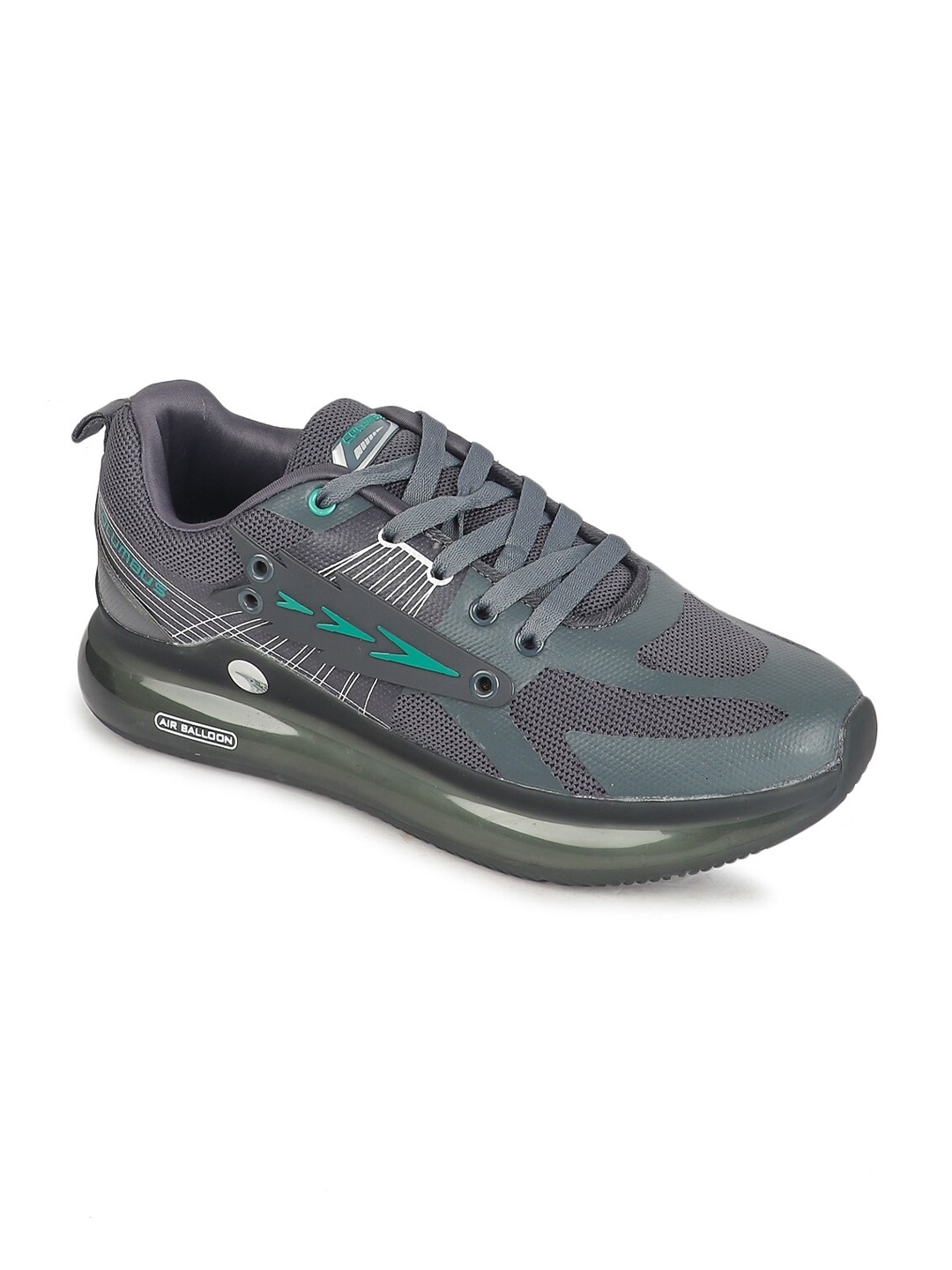 

Columbus Men Grey Mesh Running Non-Marking Shoes