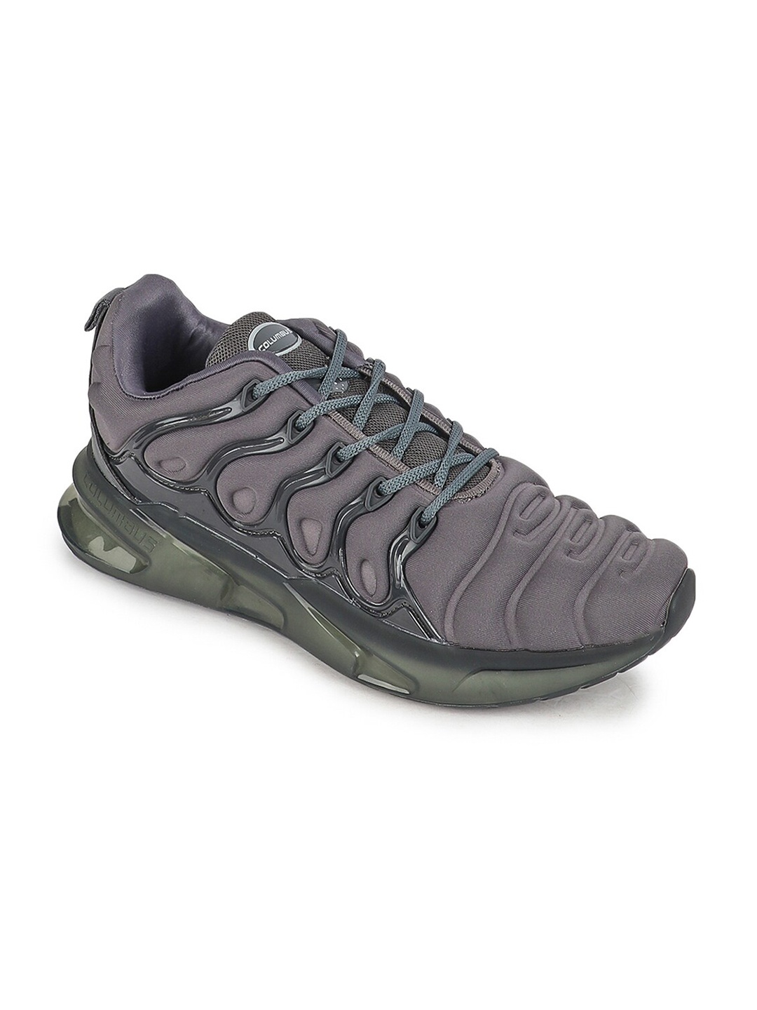 

Columbus Men Grey Mesh Running Non-Marking Shoes