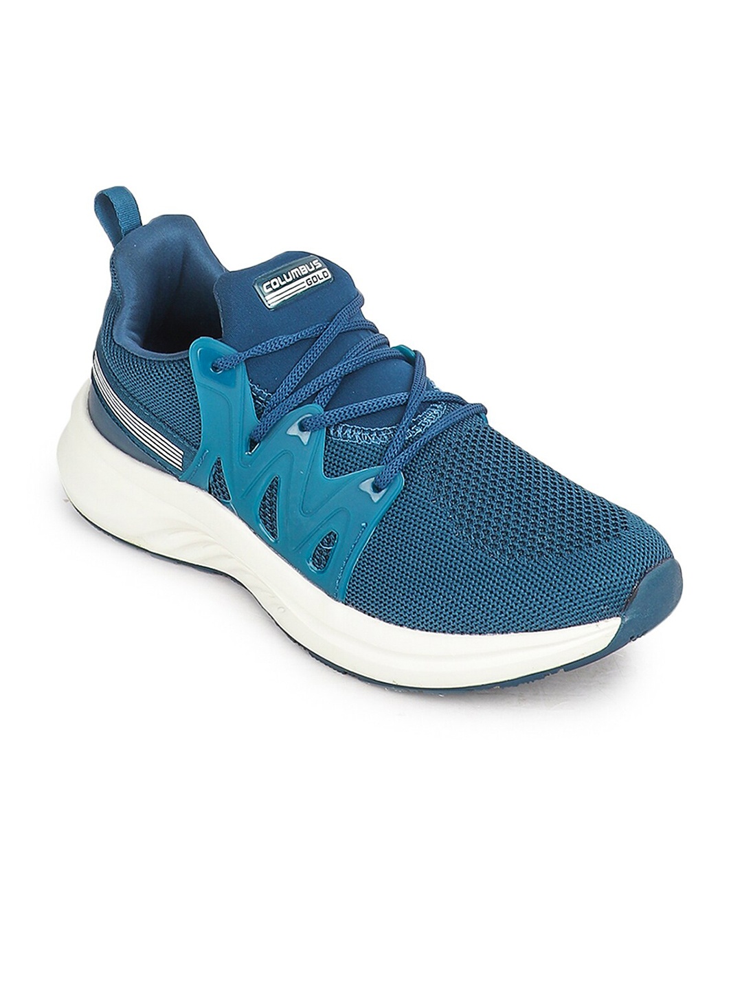 

Columbus Men Blue Mesh Running Non-Marking Shoes