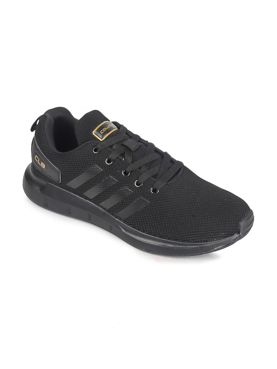 

Columbus Men Black Mesh Running Non-Marking Shoes