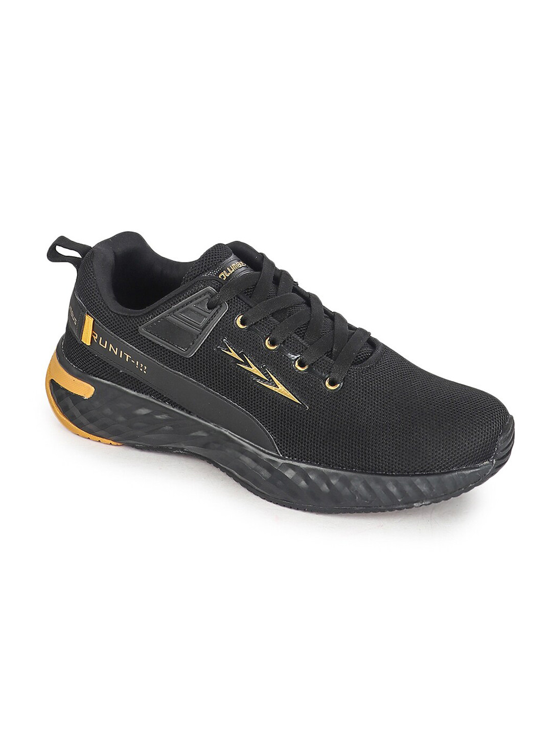 

Columbus Men Black Mesh Running Non-Marking Shoes