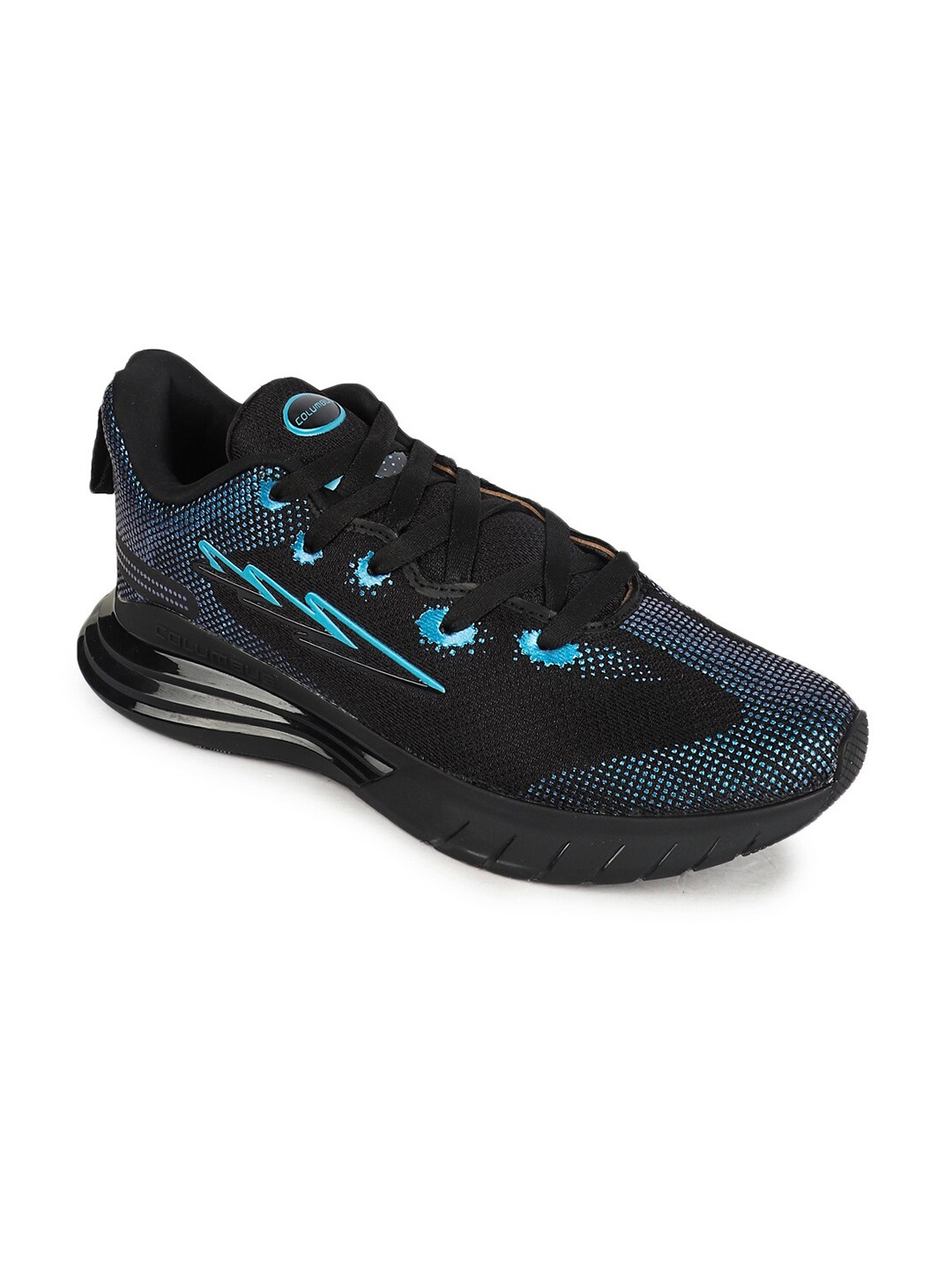 

Columbus Men Black Mesh Running Non-Marking Shoes