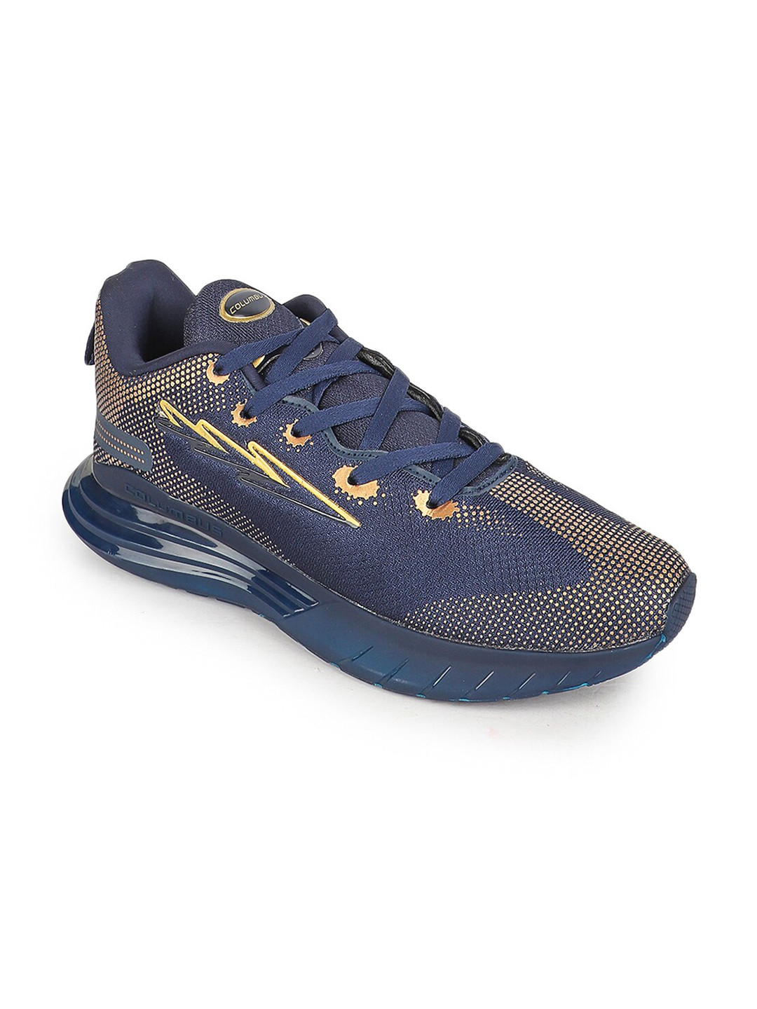 

Columbus Men Navy Blue Mesh Running Non-Marking Shoes