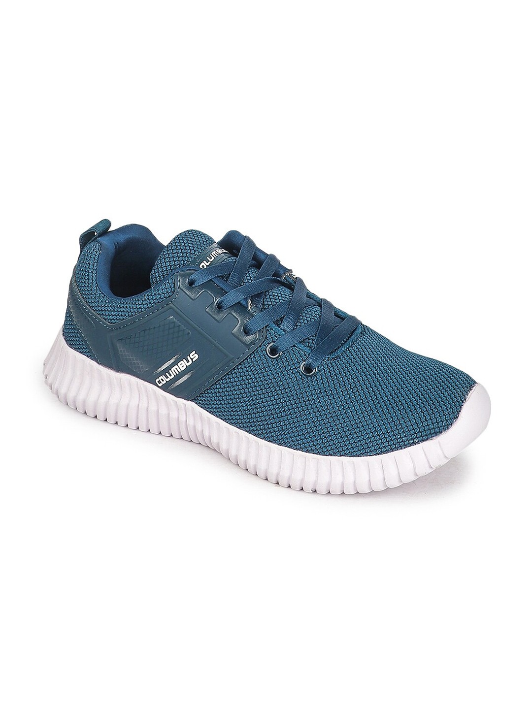 

Columbus Men Blue Textile Running Non-Marking Shoes