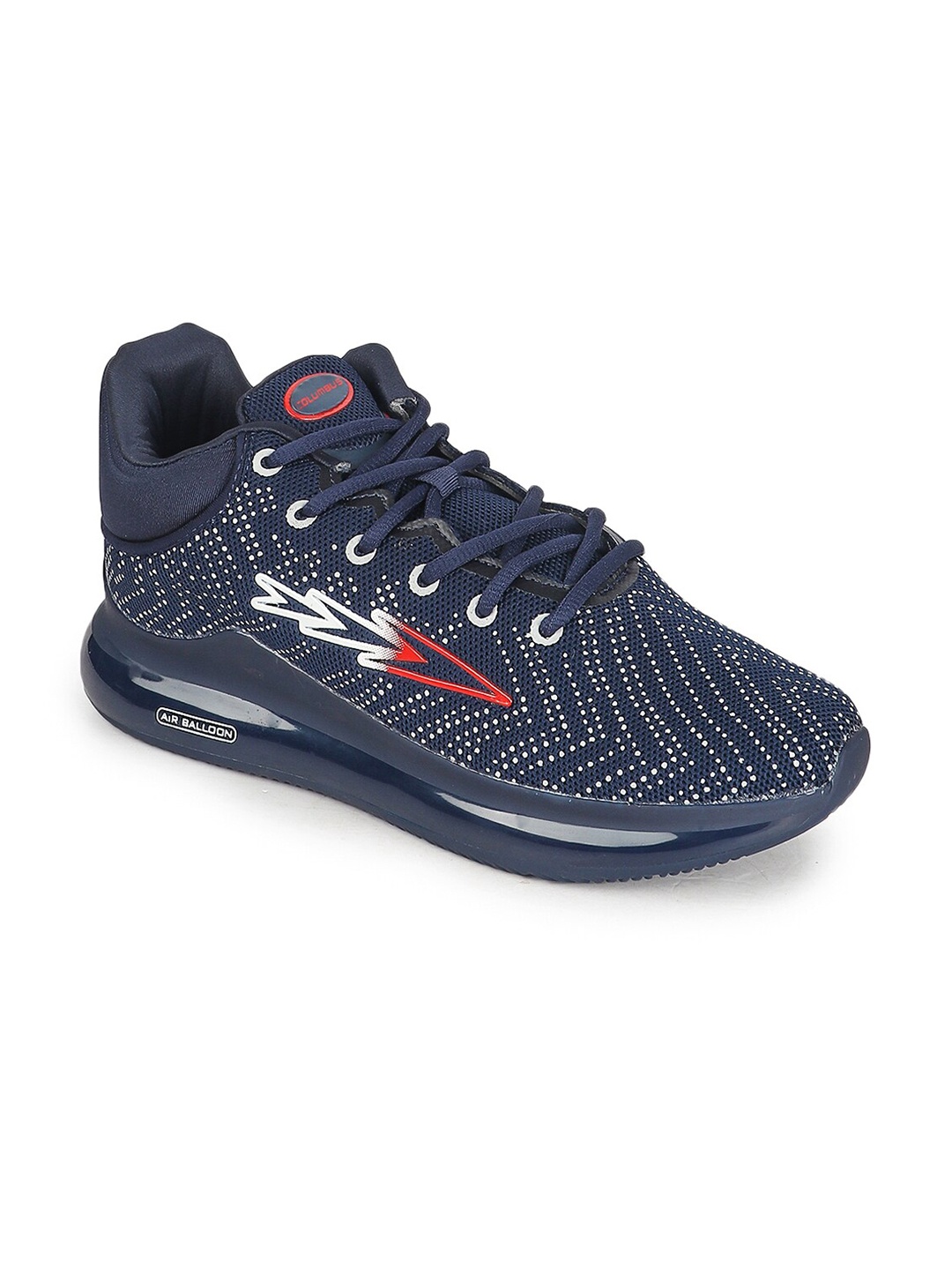 

Columbus Men Navy Blue Mesh Running Non-Marking Shoes