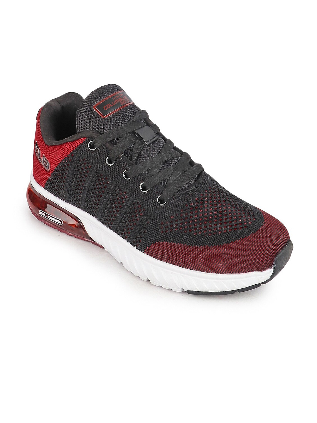 

Columbus Men Black Mesh Running Non-Marking Shoes