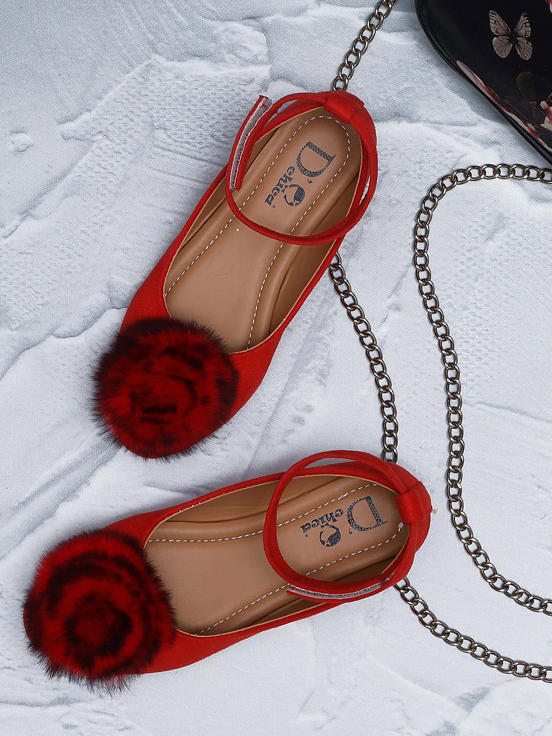 

DChica Girls Red Ballerinas Flats